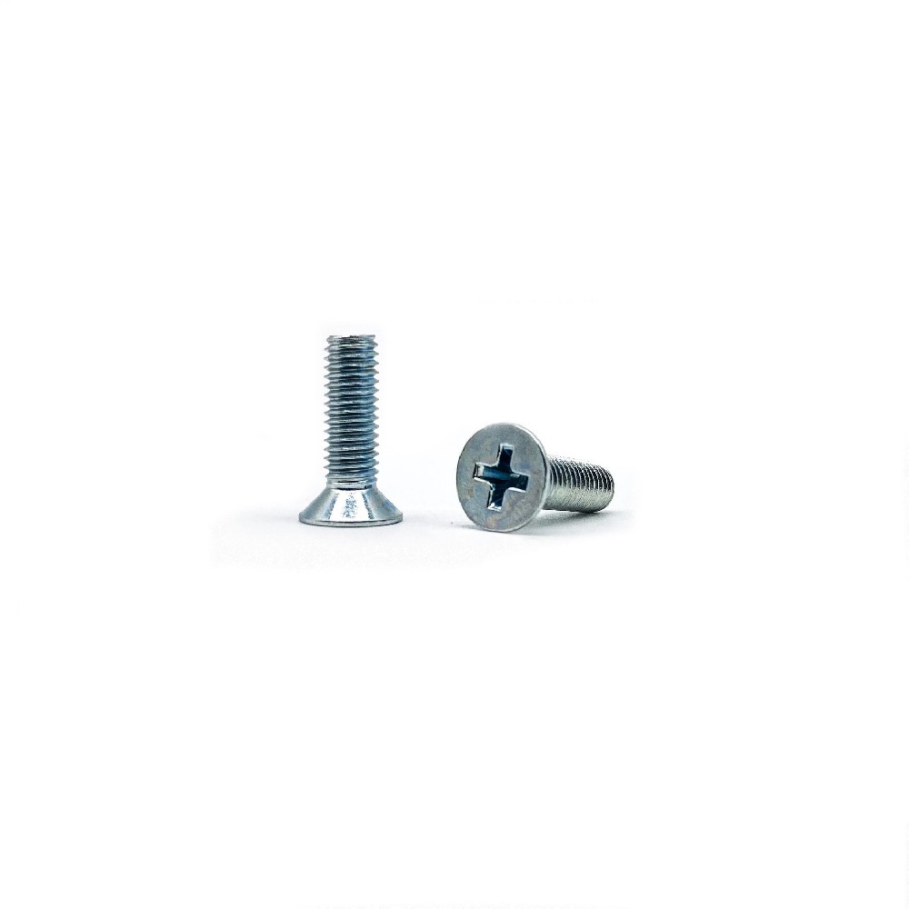 Cross recessed countersunk head screw GB819-85 M5 × 16-4.8-environmental protection color zinc