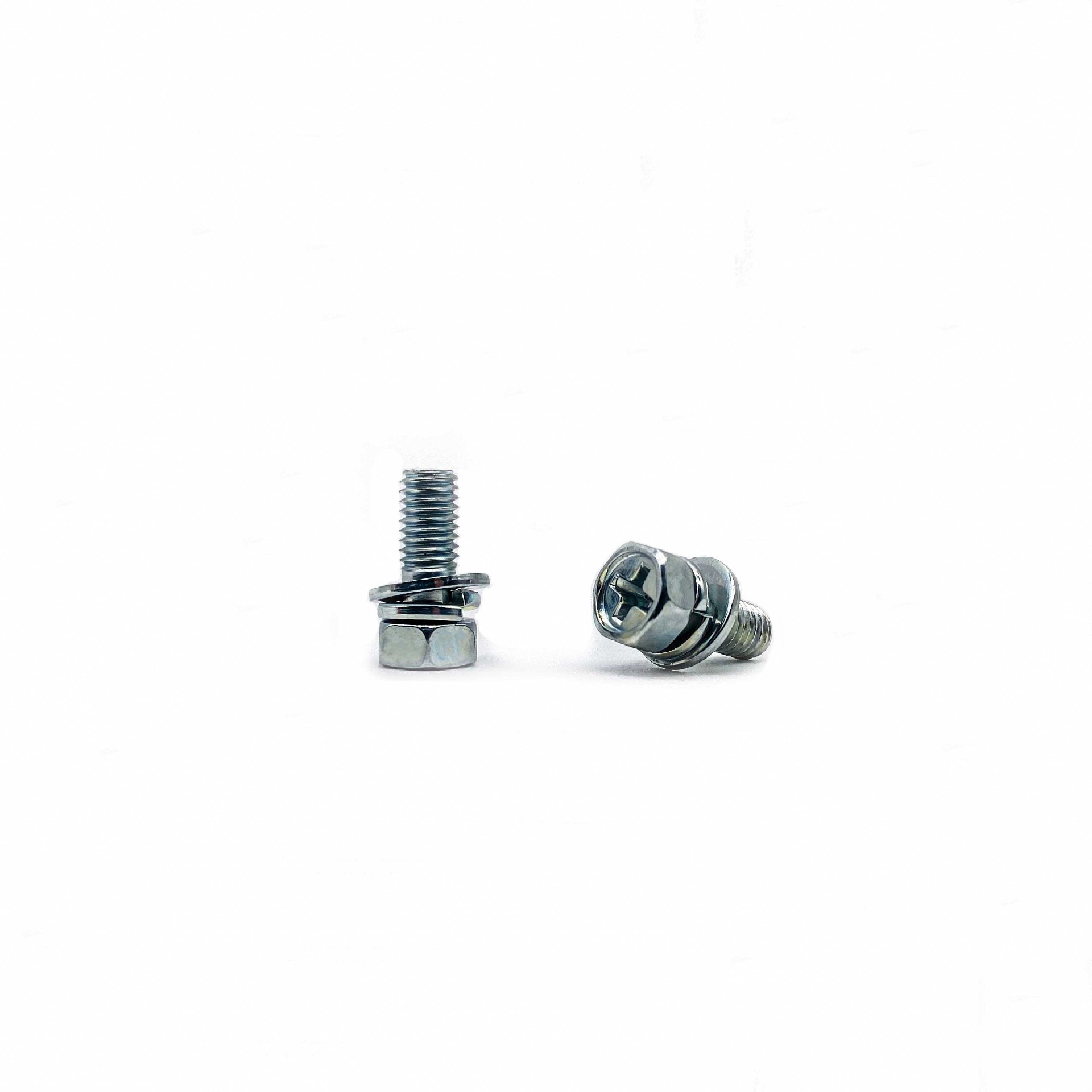 Hexagon head cross groove spring flat combination bolt GB9074.13-88 M5 × 12-5.8-environmental protection color zinc.jpg