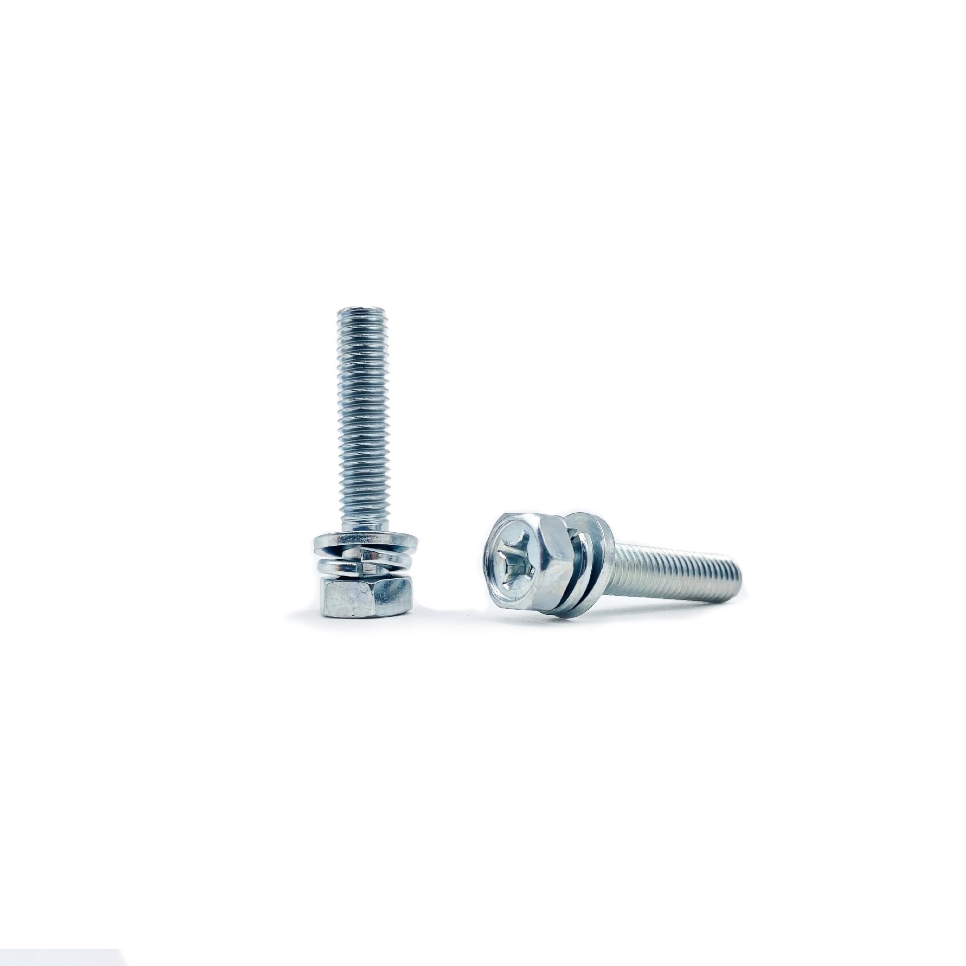 Hexagon head cross groove spring flat combination bolt GB9074.13-88 M6 × 30-5.8-environmental protection color zinc.jpg