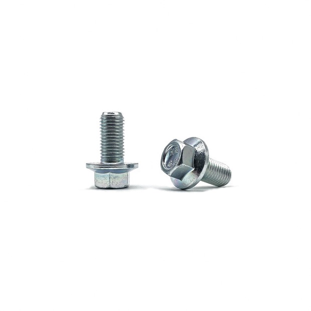 Hexagon flange bolt GBT16674-1996 M10 × 1.25 × 20-8.8-environmental protection color zinc