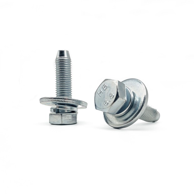 Hexagon head spring flat combination bolt-non-standard MB132066 M10 × 1.25 × 36-6.8-environmental protection color zinc.jpg