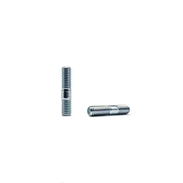 Double-headed stud-non-standard LJ479QE2-1006001AA M6 × 18.5-8.8-environmentally friendly color zinc